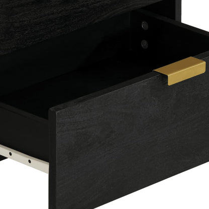 Nattbord Sengbord Svart 50x33x62 cm