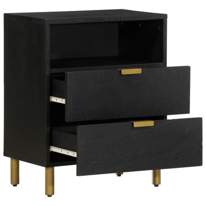 Nattbord Sengbord Svart 50x33x62 cm