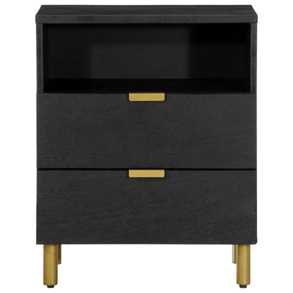 Nattbord Sengbord Svart 50x33x62 cm