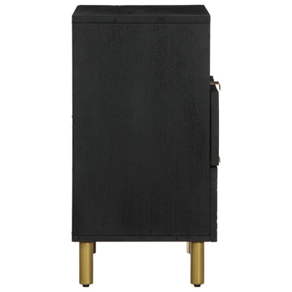 Nattbord Sengbord Svart 50x33x62 cm