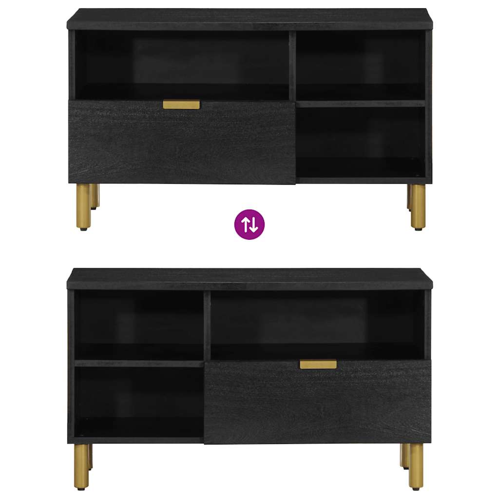 TV-Møbel Svart Tv-benk 80x33x46 cm