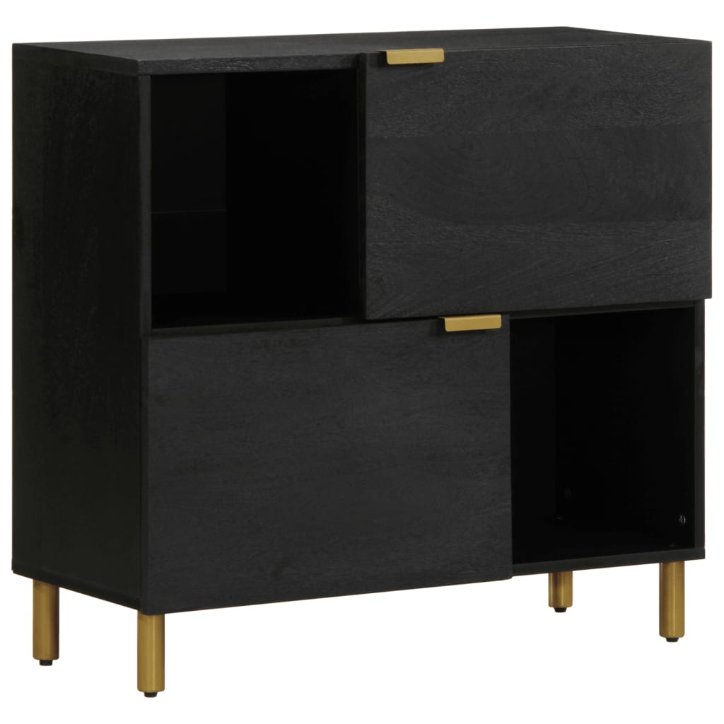 Skjenk Svart 80x33x75 cm