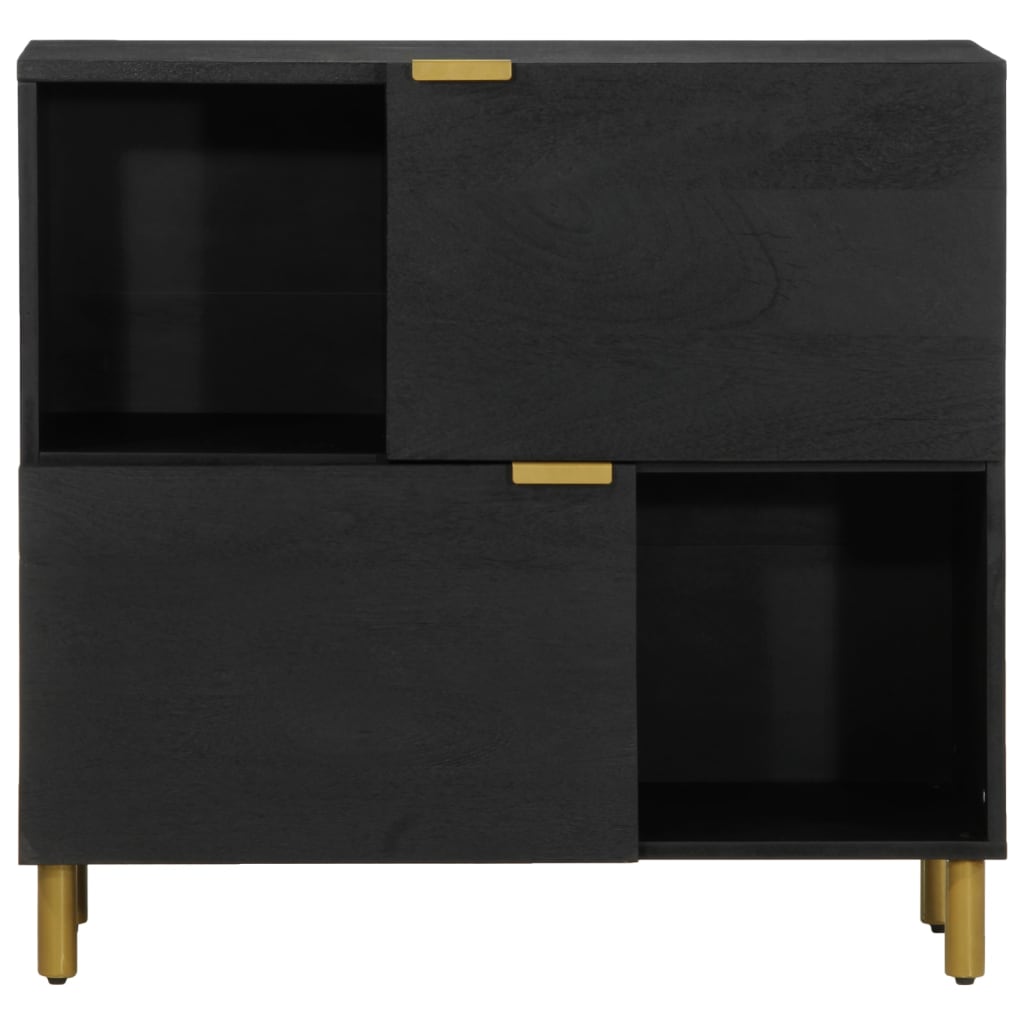 Skjenk Svart 80x33x75 cm