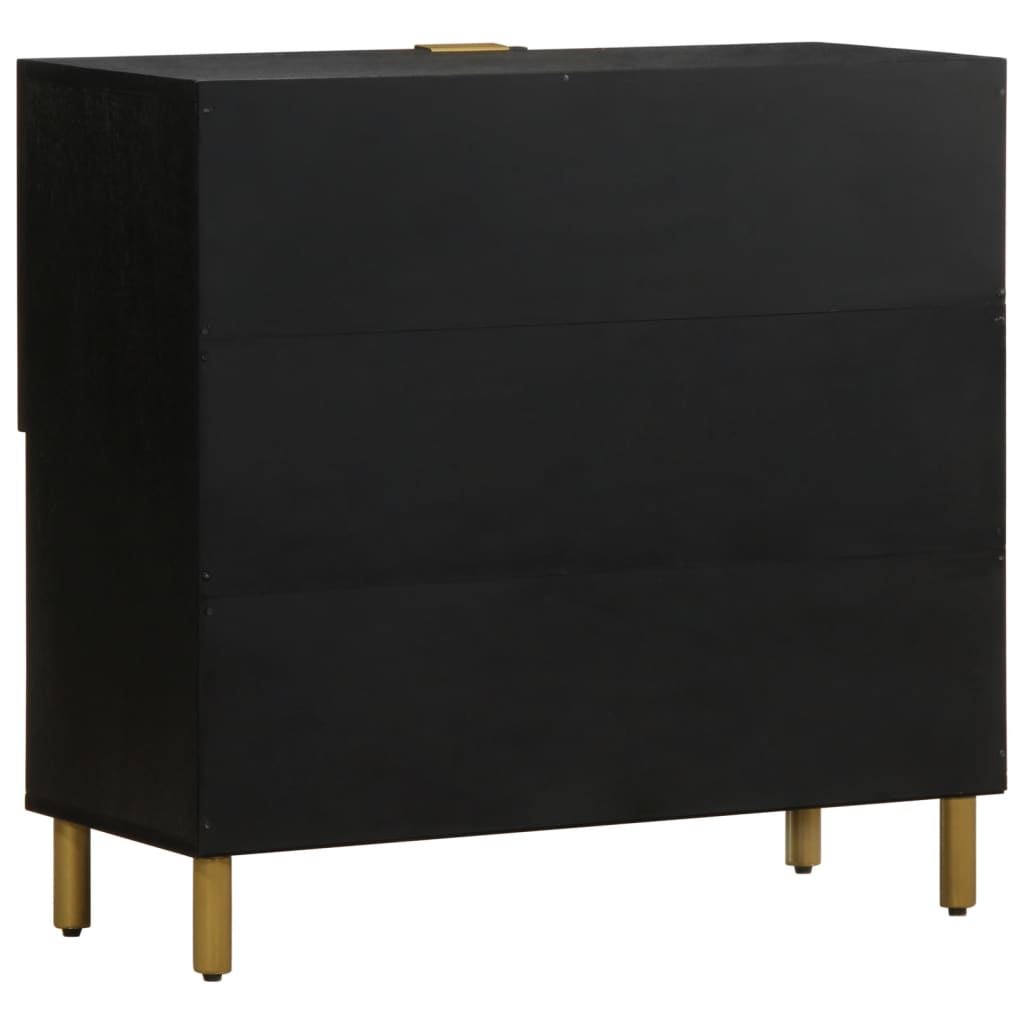 Skjenk Svart 80x33x75 cm