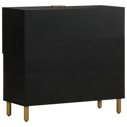 Skjenk Svart 80x33x75 cm