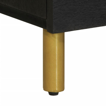 Skjenk Svart 80x33x75 cm