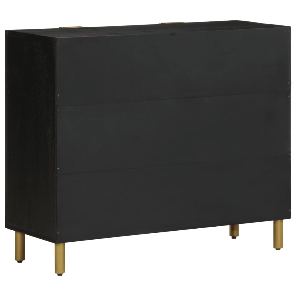 Skjenk Svart 90x33x75 cm