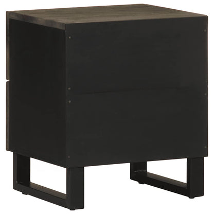 Nattbord Sengbord Svart 40x33x46 cm heltre mango