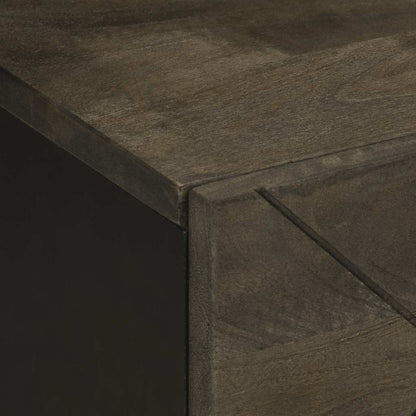 Nattbord Sengbord Svart 40x33x46 cm heltre mango