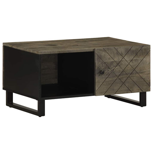 Salongbord Sofabord Svart 80x50x40 cm heltre furu