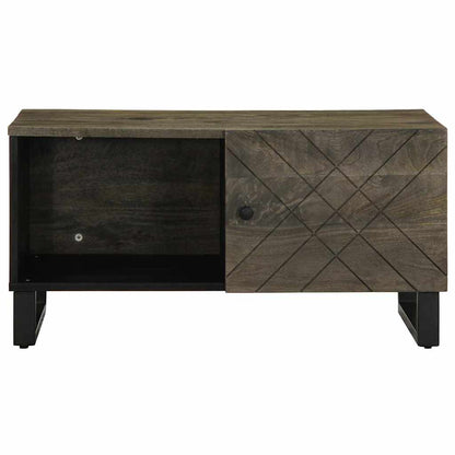 Salongbord Sofabord Svart 80x50x40 cm heltre furu