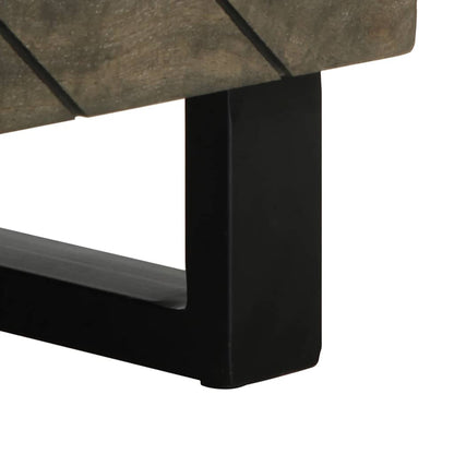 Salongbord Sofabord Svart 80x50x40 cm heltre furu