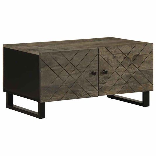 Salongbord Sofabord Svart 80x50x40 cm heltre furu
