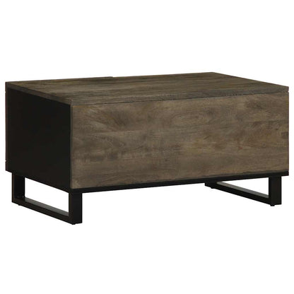 Salongbord Sofabord Svart 80x50x40 cm heltre furu