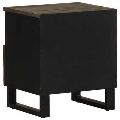Nattbord Sengbord Svart 40x33x46 cm heltre mango