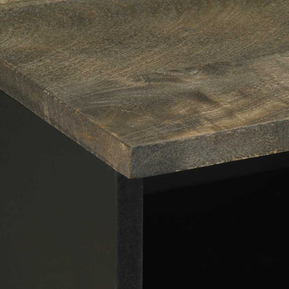 Nattbord Sengbord Svart 40x33x46 cm heltre mango