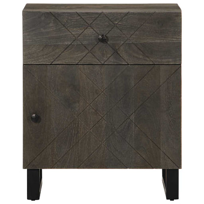Nattbord Sengbord Svart 50x33x60 cm heltre mango