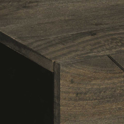 Nattbord Sengbord Svart 50x33x62 cm heltre mangotre