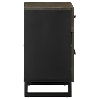 Nattbord Sengbord Svart 50x33x60 cm heltre mangotre