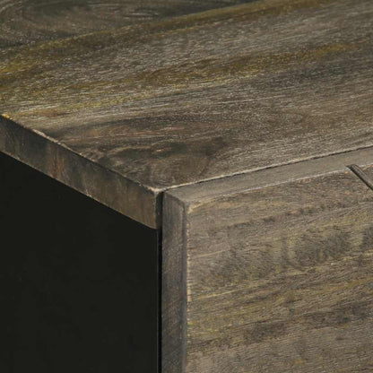Nattbord Sengbord Svart 50x33x60 cm heltre mangotre