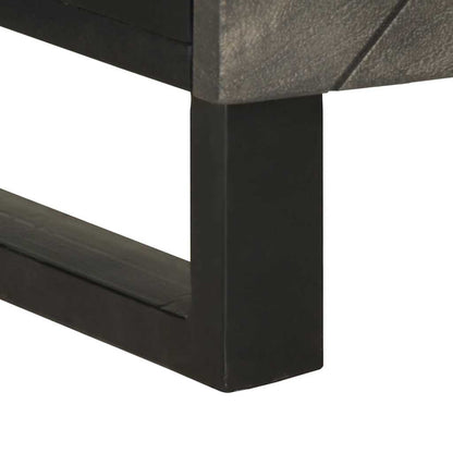 Nattbord Sengbord Svart 50x33x60 cm heltre mangotre