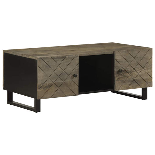 Salongbord Sofabord Svart 100x54x40 cm heltre mango