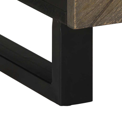 Salongbord Sofabord Svart 100x54x40 cm heltre mango