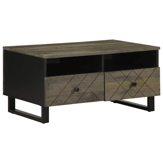 Salongbord Sofabord Svart 80x54x40 cm heltre furu