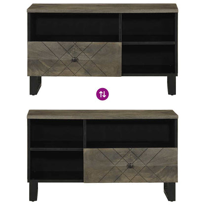 TV-Møbel Svart Tv-benk 80x33x46 cm heltre mango