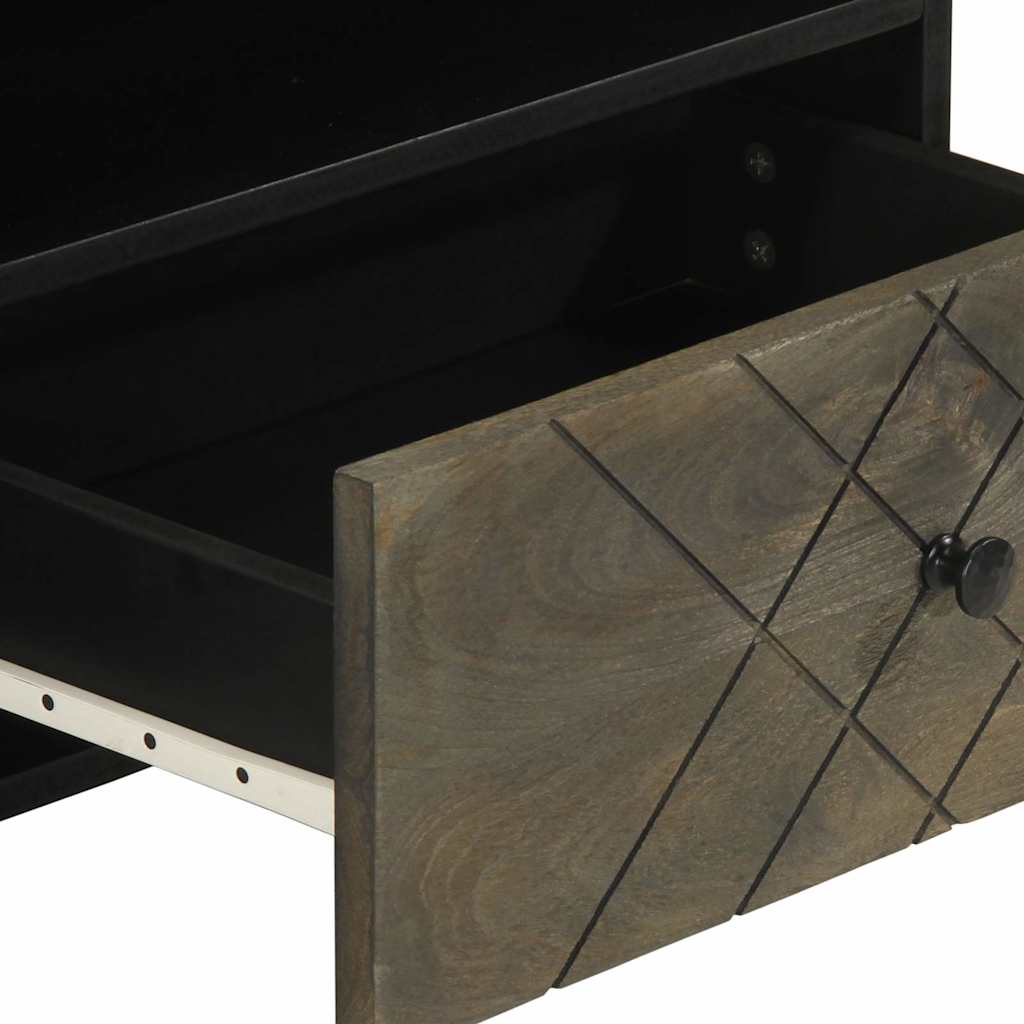 TV-Møbel Svart Tv-benk 80x33x46 cm heltre mango