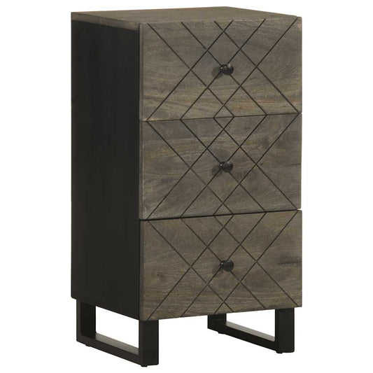 Skjenk Svart 40x33x75 cm heltre mango