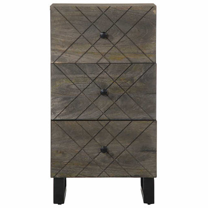 Skjenk Svart 40x33x75 cm heltre mango