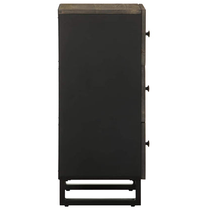 Skjenk Svart 40x33x75 cm heltre mango