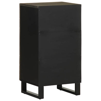 Skjenk Svart 40x33x75 cm heltre mango