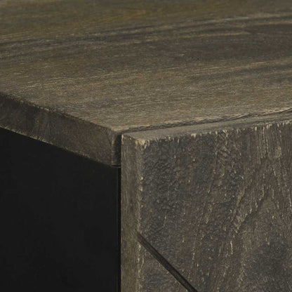 Skjenk Svart 40x33x75 cm heltre mango