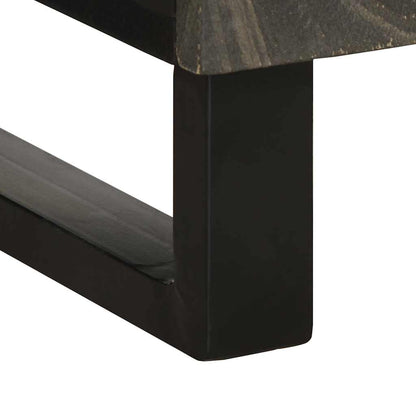 Skjenk Svart 40x33x75 cm heltre mango