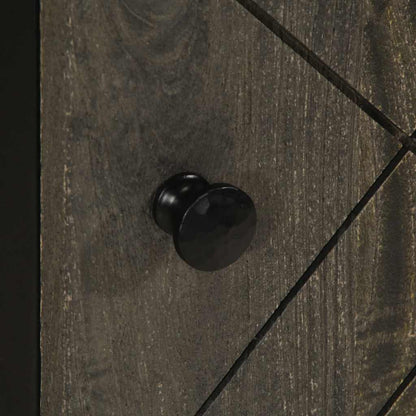 Skjenk Svart 40x33x75 cm heltre mango