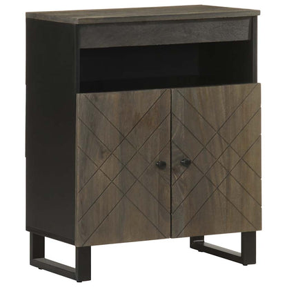 Skjenk Svart 60x33x75 cm heltre mango
