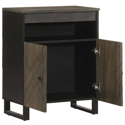 Skjenk Svart 60x33x75 cm heltre mango