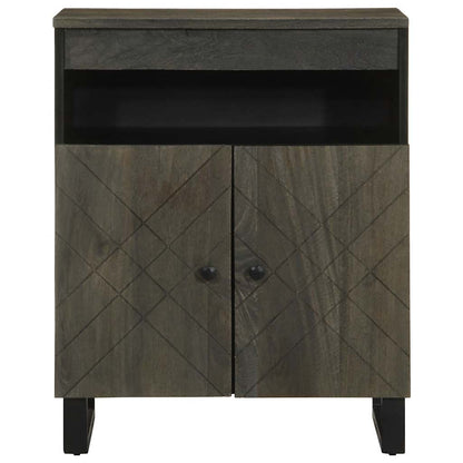Skjenk Svart 60x33x75 cm heltre mango
