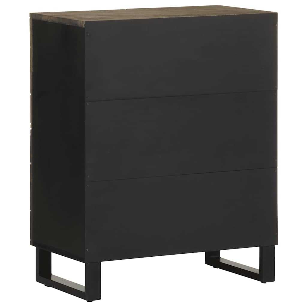 Skjenk Svart 60x33x75 cm heltre mango