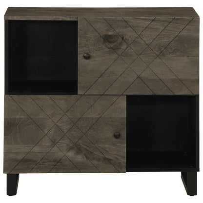 Skjenk Svart 80x33x75 cm heltre mango