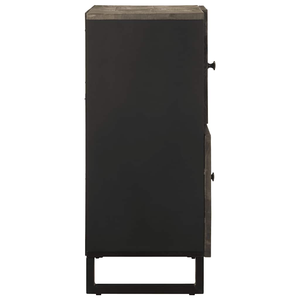 Skjenk Svart 80x33x75 cm heltre mango