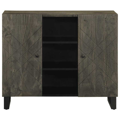 Skjenk Svart 90x33x75 cm heltre mango