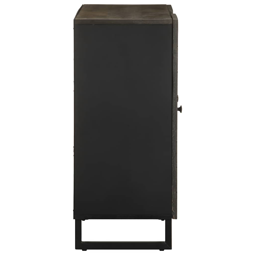 Skjenk Svart 90x33x75 cm heltre mango