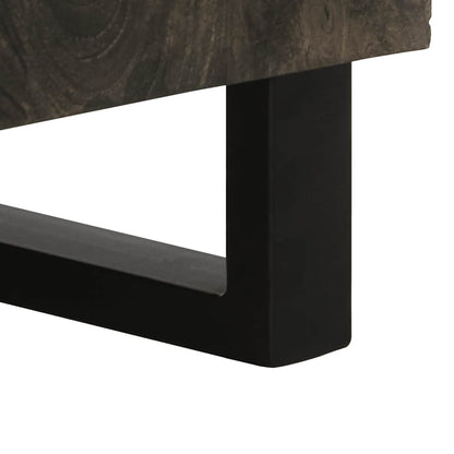 Skjenk Svart 90x33x75 cm heltre mango