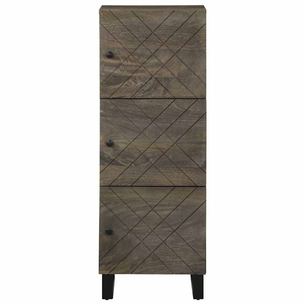 Skap Svart 40x33x110 cm heltre mango