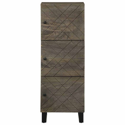 Skap Svart 40x33x110 cm heltre mango