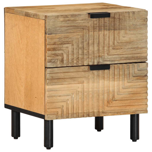 Nattbord Sengbord Tre heltre mangotre Brun 40x33x46 cm