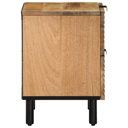 Nattbord Sengbord Tre heltre mangotre Brun 40x33x46 cm